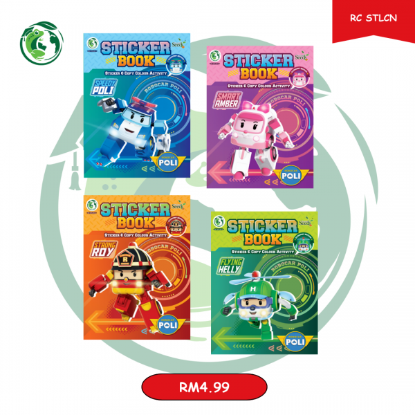 TOAD BOOK : ROBOCAR POLI STICKER BOOK (RC STLCN-1)